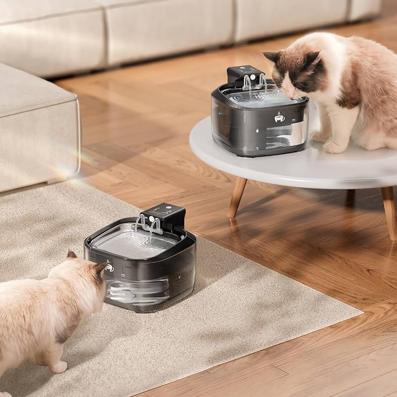Wireless Stainless Steel Cat Fountain
