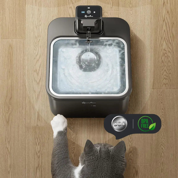 Wireless Stainless Steel Cat Fountain