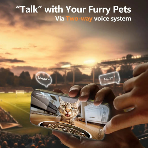 Smart Pet Feeder with WiFi Camera