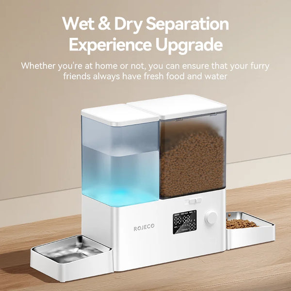 2-in-1 Pet Feeder & Water Fountain