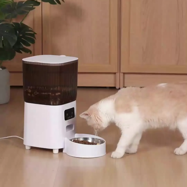 Double Bowl Smart Pet Feeder with Camera