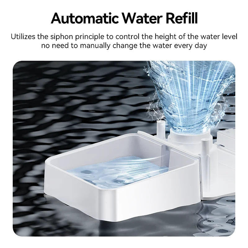 2-in-1 Pet Feeder & Water Fountain