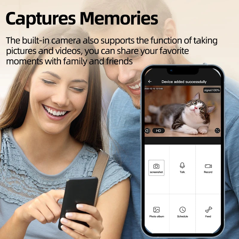 Smart Remote Feeder with Camera & Voice
