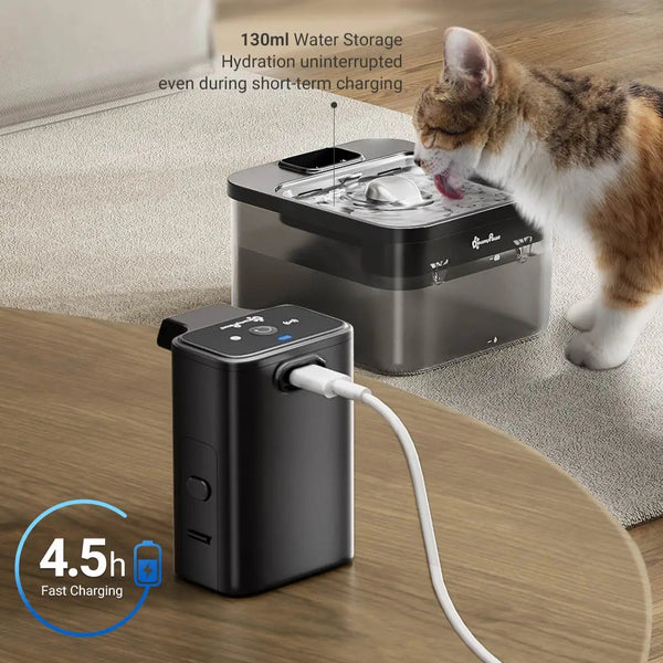 Wireless Stainless Steel Cat Fountain