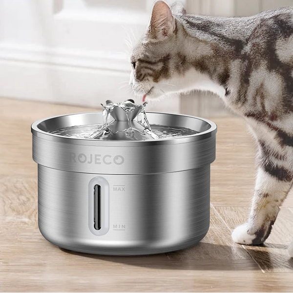 Stainless Steel Double Filtration Cat Fountain