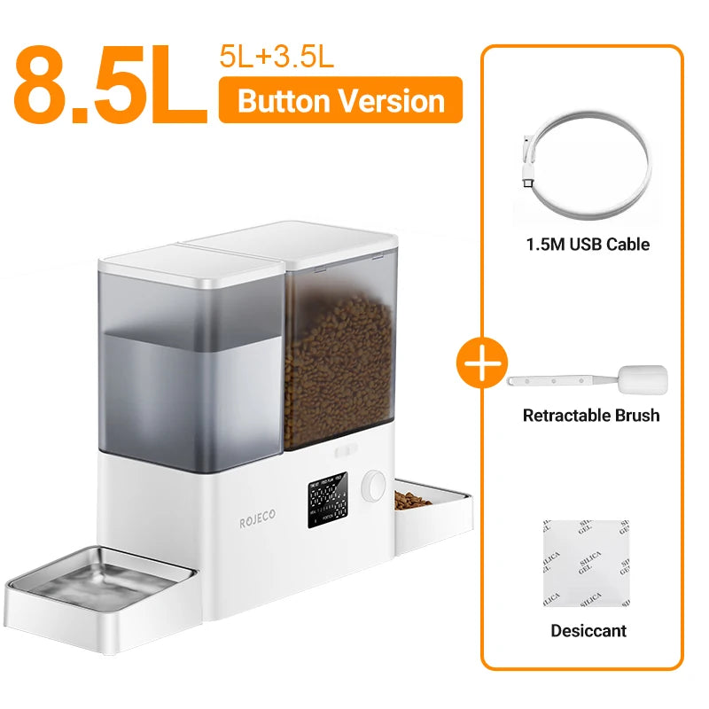 2-in-1 Pet Feeder & Water Fountain