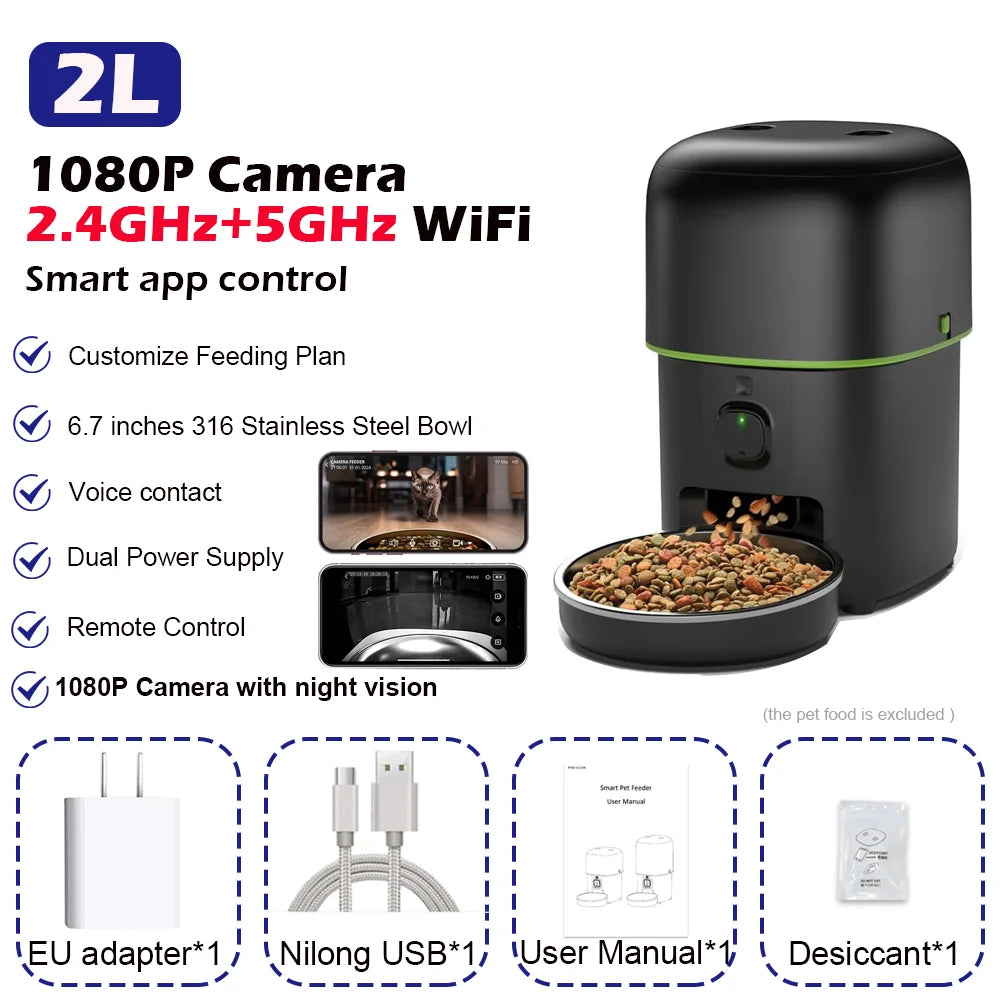 Smart Pet Feeder with WiFi Camera