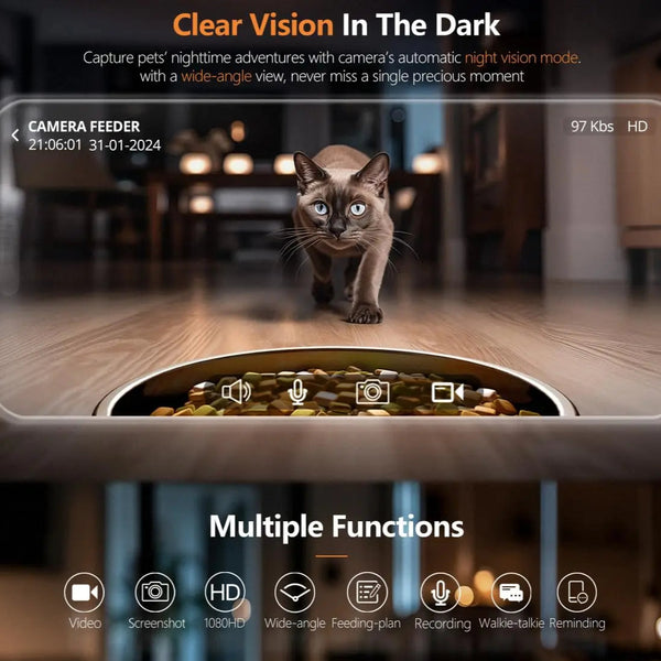 Smart Pet Feeder with WiFi Camera