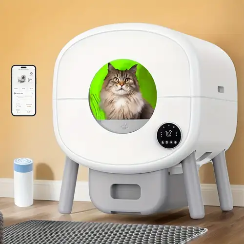 Extra Large Self-Cleaning Cat Litter Box